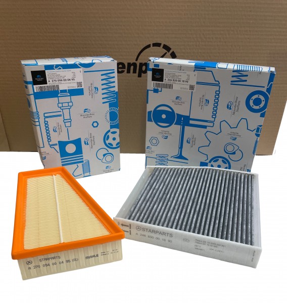 Pack 2 Filtros ORIGINAL MERCEDES-BENZ W176, W246, W242, C117, X117, X156,160-250, M270