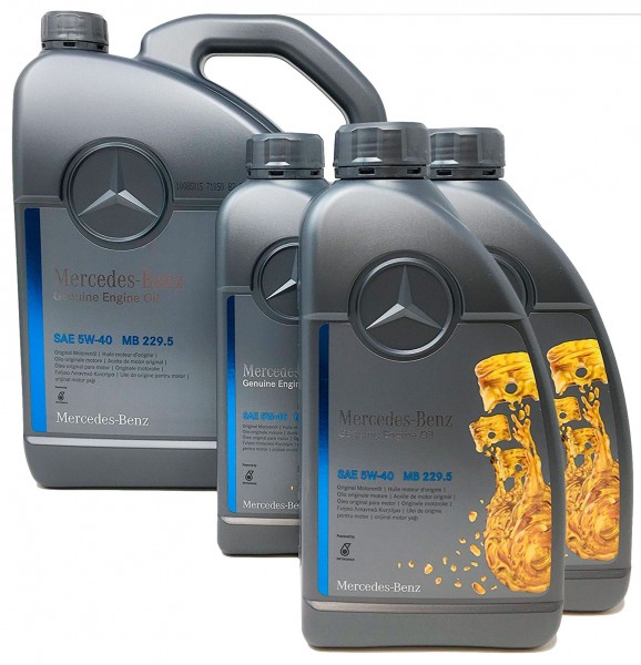 Pack 8 Litros Aceite motor Original MERCEDES BENZ MB229.50 5W40 MB5405, MB5401