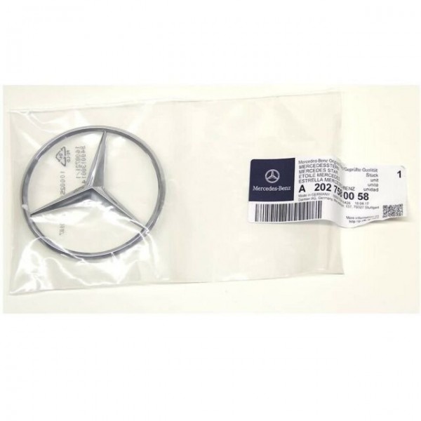 Emblema portón trasero ORIGINAL MERCEDES-BENZ Clase C, Clase E, A2027580058