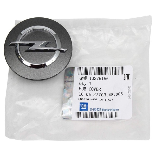 1x Embellecedor Llanta antracita ORIGINAL OPEL Astra J, Zafira Tourer C, 13276166