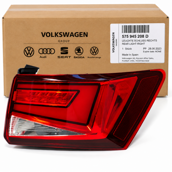 Piloto Trasero LED Exterior derecho ORIGINAL SEAT Ateca (KH7/KHP), 575945208D