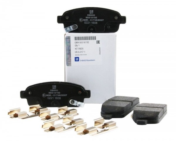 Juego Pastillas de Freno Traseras ORIGINAL OPEL GM 95516192 (1605263)
