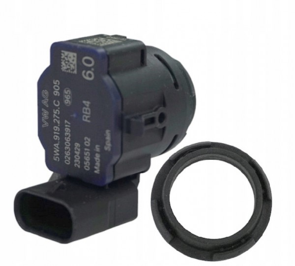 Transmisor sensor asistente de aparcamiento parachoques trasero ORIGINAL SEAT,5WA919275CGRU