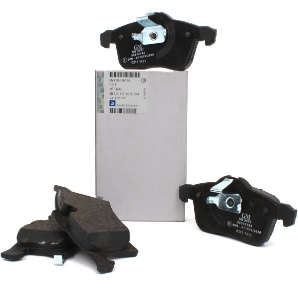 Juego 4 pastillas Freno delanteras ORIGINAL OPEL Meriva B, 95516194