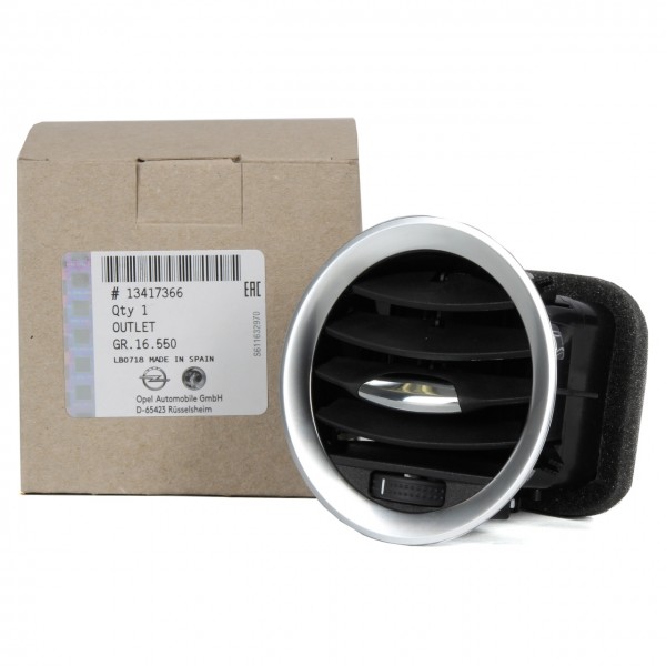 Panel de control (Cromo Mate) Ventilación de Aire ORIGINAL OPEL 13417366