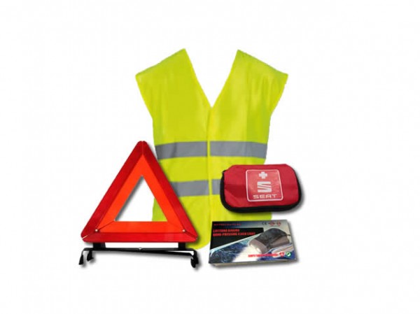 Set de seguridad (Triangulo, Chaleco, Botiquín, Linterna) ORIGINAL SEAT 000093990AF