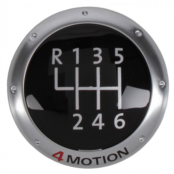 Placa '4Motion' pomo de cambio 6 velocidades manual ORIGINAL VW Golf, Caddy, 1K0711144M