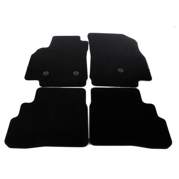 Juego (4 udes) Alfombrillas Terciopelo negro ORIGINAL OPEL KARL 39090611
