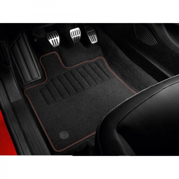 Juego (4 udes) Alfombrillas textiles Rojo premium ORIGINAL RENAULT Captur II, 8201732824