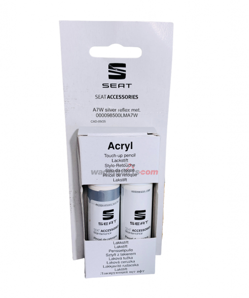 Pincel de retoque BICAPA (Brilliant Silver) ORIGINAL SEAT Tarraco 000098500LMA7W