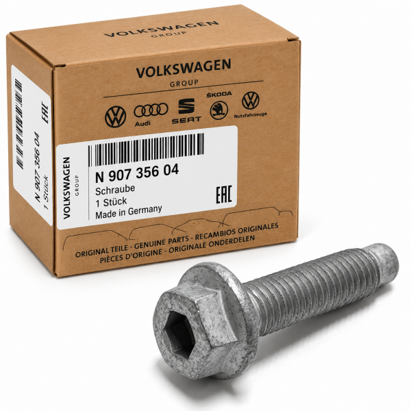 Tornillo hexagonal con collar y hexágono interior (M7X28) ORIGINAL SEAT VW AUDI SKODA,N90735604