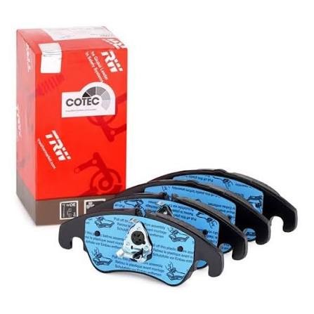 Juego de Pastillas de Freno COTEC eje delanteras TRW GDB1768 compatible a AUDI, 4G0698151AA