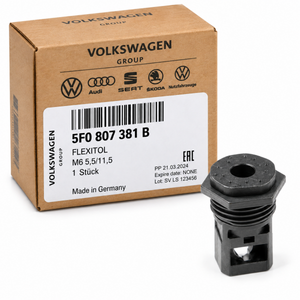 Pieza compensadora FLEXITOL M6 para guía de faro ORIGINAL SEAT León III (5F1), 5F0807381B