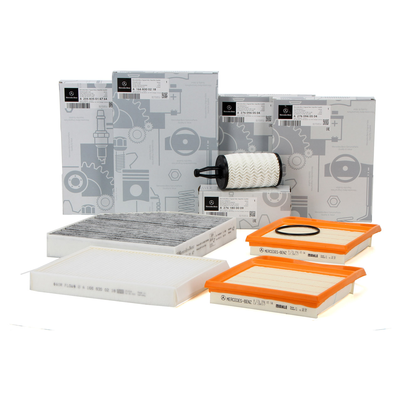 thumbnail image 2 of Bosch Paper Air Filter Fits Mercedes Puch C, CLC, CLK, CLS, E, G, GL, GLK, M, R, S, SL, SLK 2 of 6