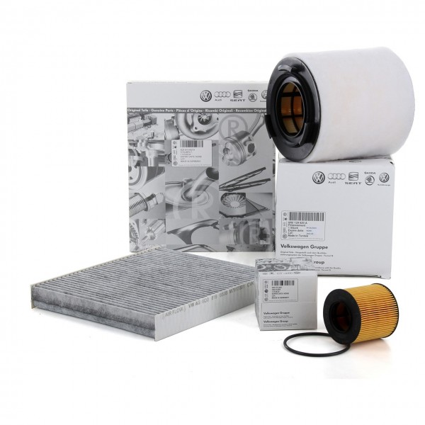 Pack 3 Filtros ORIGINAL SEAT Ibiza IV, SKODA Fabia, Roomster, VW Polo, (1.2TDI / 75 CV)