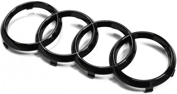 Emblema logotipo 'AUDI' negro-brillante ORIGINAL AUDI A1/S1, A6/S6, A7 Sportback, 82A071801