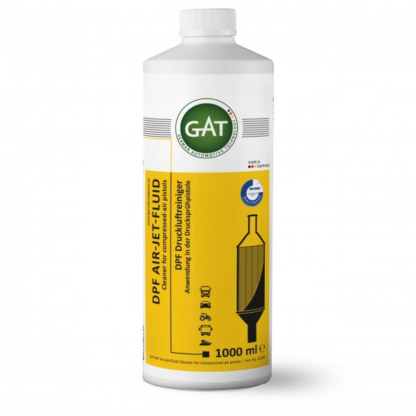 Aditivo GAT Air-Jet-Fluid para limpiar filtros de partículas diésel (DPF/FAP) 1 Litro,62030