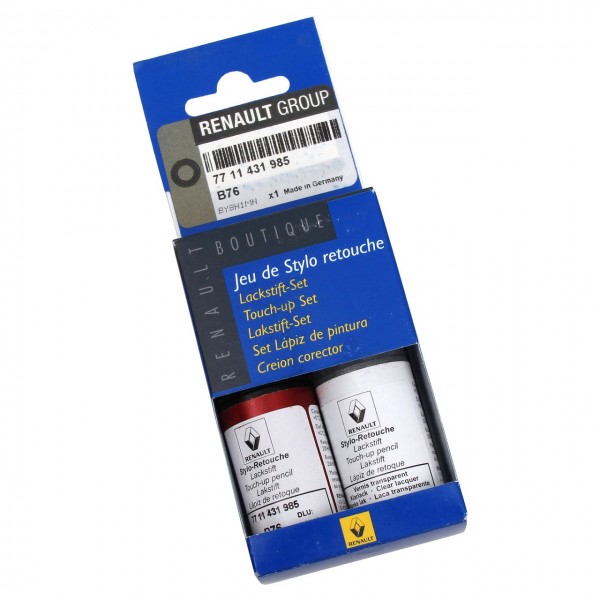 Set Lápices de retoque BICAPA (llamas rojas B76) ORIGINAL RENAULT 7711431985