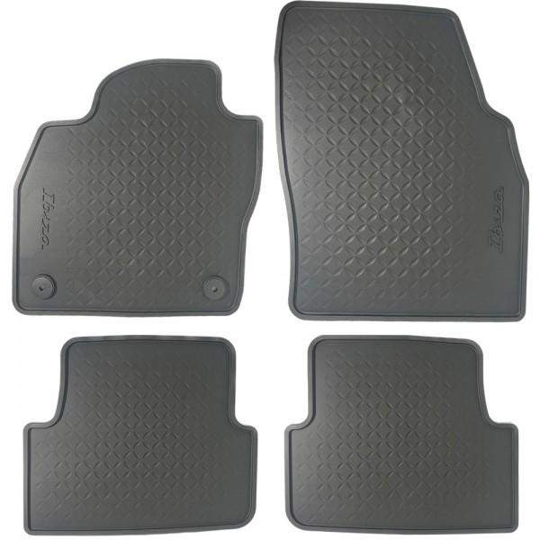 Juego (4 udes) Alfombrillas Goma guía izquierda ORIGINAL SEAT Ibiza, 6F1061500A041