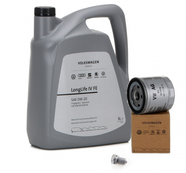 Aceite LongLife IV FE 5L ''0W20''+ Filtro de aceite 04E115561H ORIGINAL Grupo Volkswagen