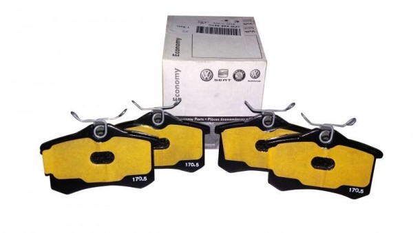 Juego 4 pastillas Freno ECO traseras ORIGINAL AUDI VW SEAT SKODA, JZW698451C