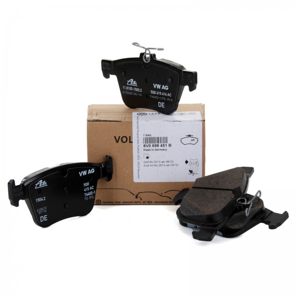 Juego 4 Pastillas de Freno ORIGINAL VW Golf 7 VII Touran 5T1 AUDI A3 8V TT FV 8V0698451B
