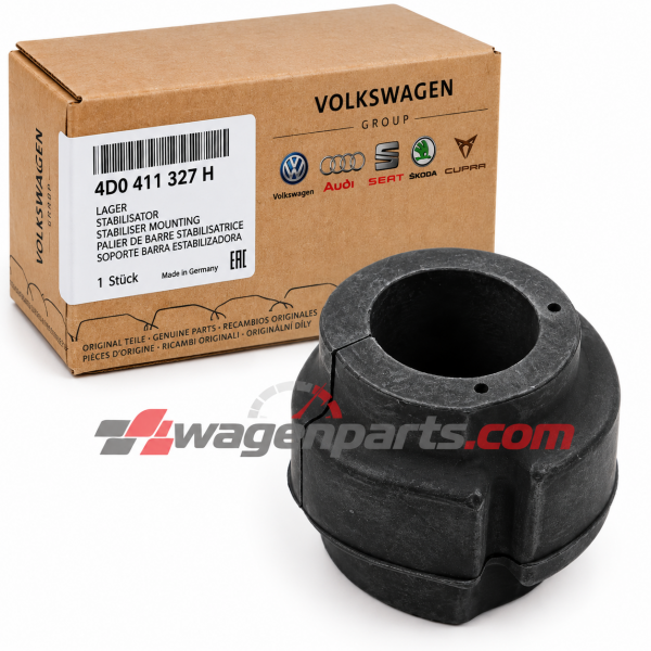 Silentblock de soporte central para barra estabilizadora ORIGINAL AUDI VW SKODA, 4D0411327H
