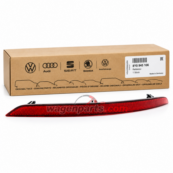 Reflector luz catadioptrico derecho ORIGINAL AUDI A3 ( 8Y), 8Y0945106
