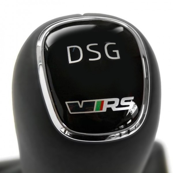 Placa 'DSG' RS pomo de cambio transmisión manual ORIGINAL SKODA Octavia, Fabia, Superb, 5E0713146F