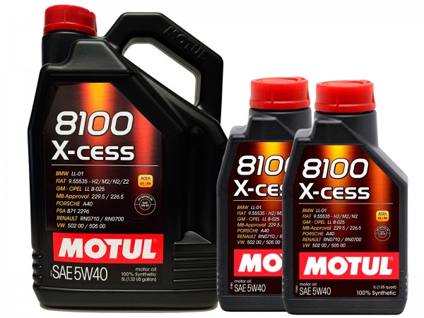 Pack Motul 8100 X-CESS 5W40 7L (5+2) 1028703