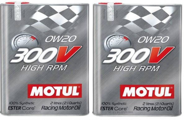 Pack 4L Motul 300V HIGH RPM 0W20 104239