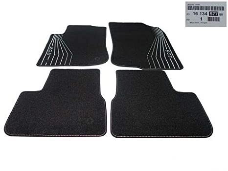 Juego (4 udes) alfombrillas Polipropileno "Blanco Mentol" ORIGINAL PEUGEOT 208, 1613457780