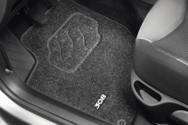 Juego (4 udes) alfombrillas Moqueta acordonada ORIGINAL PEUGEOT 308, 308 (SW), 9663A6
