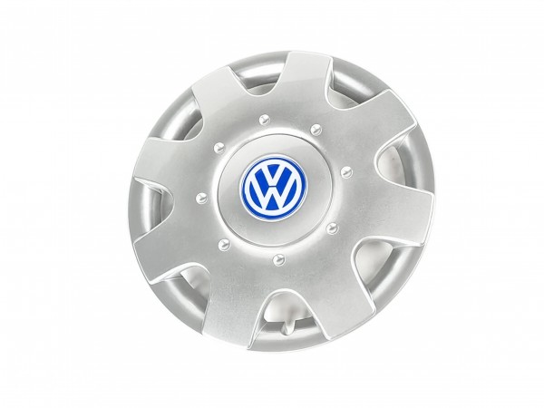 Tapacubos original VW Beelte 16 pulgadas plata brillante/azul/blanco,1C0601147DHRN
