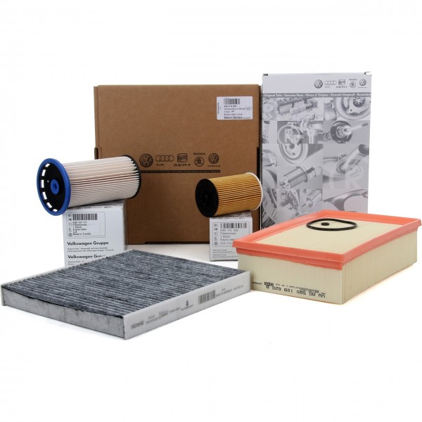 Pack 4 Filtros (motores 1.6 / 2.0) ORIGINAL SEAT SKODA AUDI VW