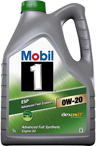 MOBIL 1 ESP X2 0W‑20 Lubricante sintético 5 Litros, 153685
