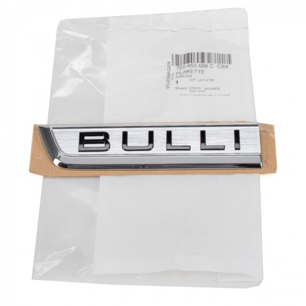 Adhesivo decorativo letras 'BULLI' derecho ORIGINAL VW Transporter Multivan (T6), 7E0853688CCBX