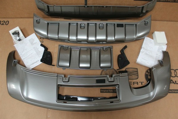 Kit de protección Inferior 'aluminio plata-cepillado' ORIGINAL VW Tiguan 5N0071616AGN6