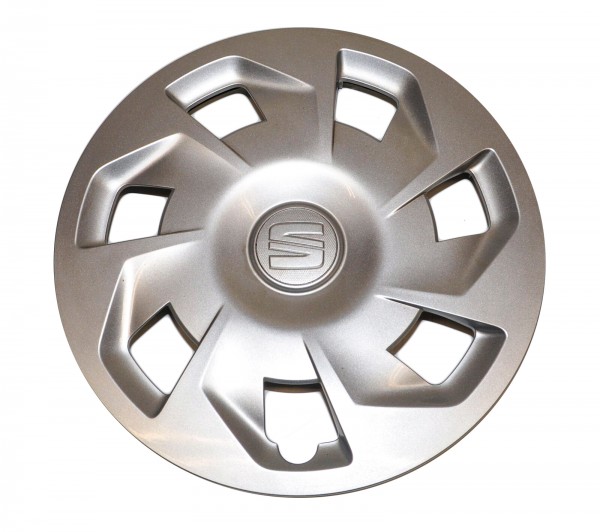Tapacubos (1 ud) color gris plateado ORIGINAL SEAT Mii electric, Mii (KF1), 1SL601147C1ZX