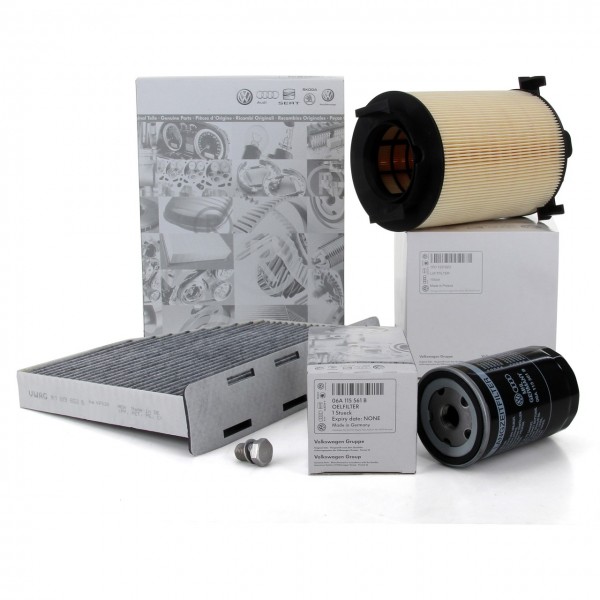 Pack 4 Filtros ORIGINAL AUDI A3 (8P), VW Passat, Golf V / VI, Touran, Caddy III