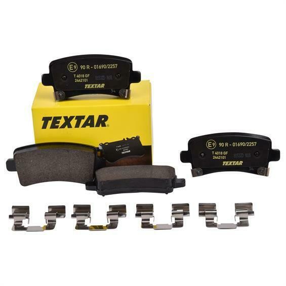 Juego 4 Pastillas de Freno TEXTAR apto para OPEL Insignia A Llanta 16" eje Trasero, 2442101