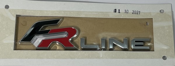 Emblema logotipo ''FR-line'' Porton trasero ORIGINAL SEAT Toledo, 6JH853688KRR