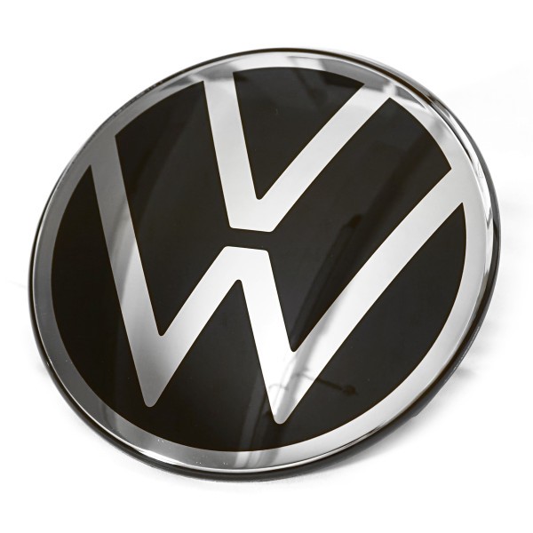 Emblema símbolo 'VW' cromo negro brillante plateado ORIGINAL VW Taigo, Arteon, Polo, T-Roc, 5H085360