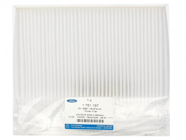 Filtro de Habitáculo "TDCi 1.3 & 1.2'' ORIGINAL FORD KA (RU8), 1751197