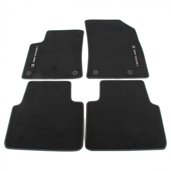 Juego (4 udes) Alfombrillas de velour negras ORIGINAL OPEL CROSSLAND 13476009