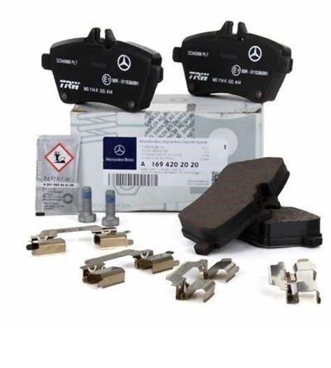 Juego 4 pastillas Freno delanteras ORIGINAL MERCEDES-BENZ CLASE B W245, A1694202020