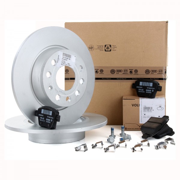Kit de Frenos ORIGINAL VW Ø272mm VW Golf 6 VI Jetta IV Scirocco Touran 1K0615601AA & 5K0698451