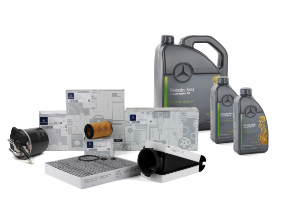 Pack 4 Filtros ORIGINAL MERCEDES BENZ W205 & Aceite ORIGINAL 5W30 MB 229.51 7L