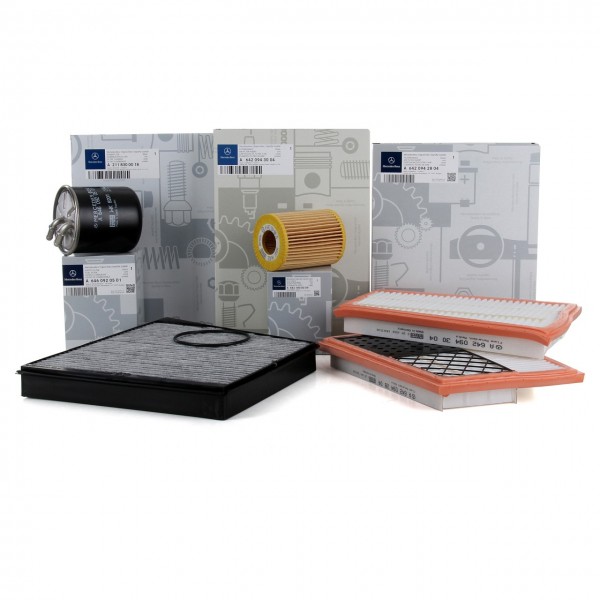 Pack 5 Filtros ORIGINAL MERCEDES-BENZ W211, S211, E280-E350, CDI, C219, C320/350 CDI