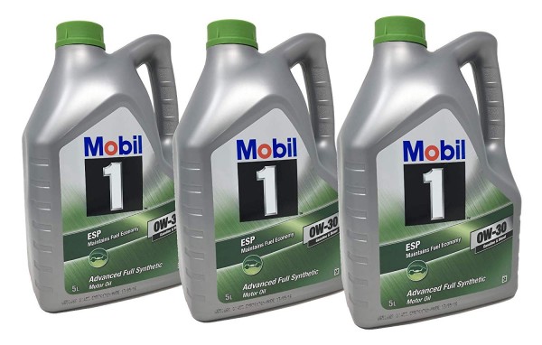Pack 15 Litros MOBIL ESP 0W30 100% Sintético, 153369